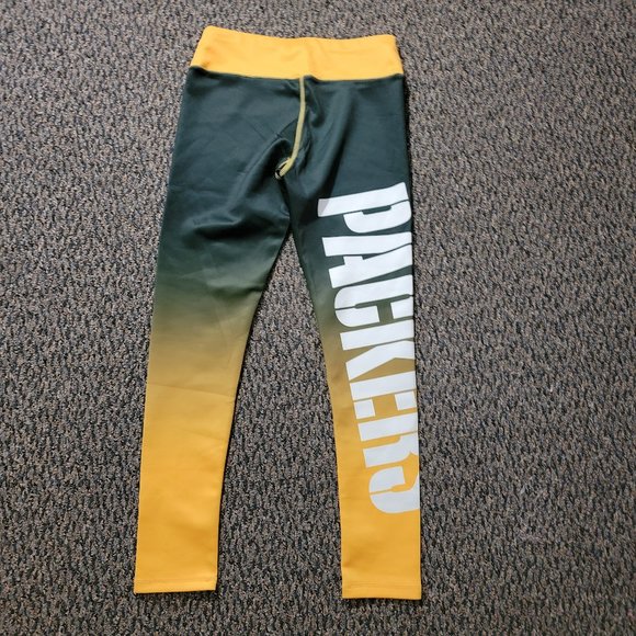 NWOT Women's Green Bay Packers Green and Gold Leggings Size Small - Picture 15 of 16